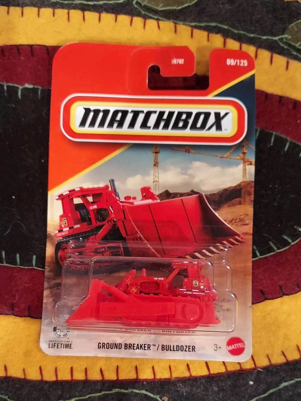 ❤️ Matchbox Red Ground Breaker / Bulldozer
